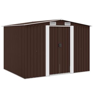 vidaXL Tuinberging 257x205x178 cm staal bruin