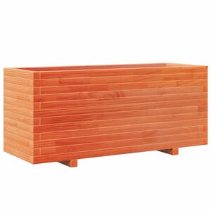 vidaXL Plantenbak 110x40x49,5 cm massief grenenhout wasbruin