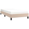 vidaXL Bedframe kunstleer cappuccinokleurig 100x200 cm