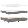 vidaXL Boxspring bed Lichtgrijs en wit. 203 x 200 x 88 cm