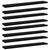 vidaXL Wandschappen 8 st 60x10x1,5 cm spaanplaat zwart