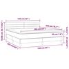 vidaXL Boxspring met matras en LED fluweel donkergroen 160x200 cm