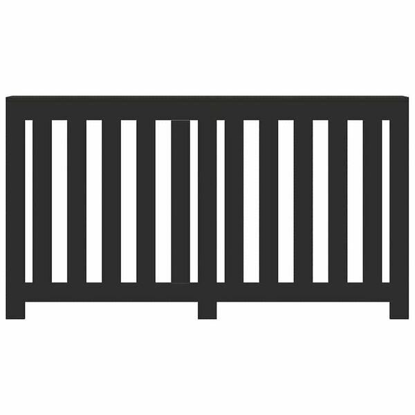 vidaXL Radiatorombouw 149x20x82 cm bewerkt hout zwart
