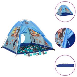 vidaXL Kinderspeeltent met 250 ballen 120x120x90 cm blauw