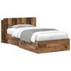 vidaXL Bedframe met opslag Oud hout 100 x 200 cm Bewerkt hout