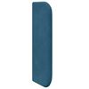 vidaXL Hoofdbord oor Blauw 40,5 x 40,5 x 4 cm Fluweel