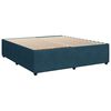 vidaXL Boxspring met matras fluweel blauw 200x200 cm