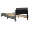 vidaXL Bedframe "Dover" 80x200 cm stof donkergrijs