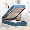 vidaXL Ottoman bed met matras 90x200cm fluweel donkerblauw