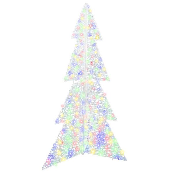 vidaXL Kerstboom met 240 LED Multikleur 180 cm Acryl