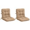 vidaXL 2-delige Hoogrug Kussen VIANEN 2 st 100% Polyester Zand