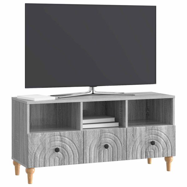 vidaXL TV-kast Grijze Sonoma 102 x 34,5 x 50 cm Geconstrueerd hout