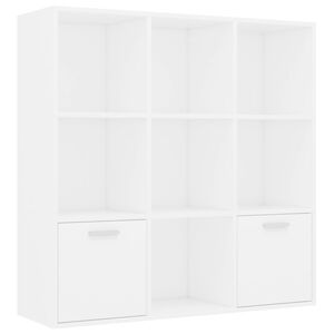 vidaXL Boekenkast 98x30x98 cm bewerkt hout wit