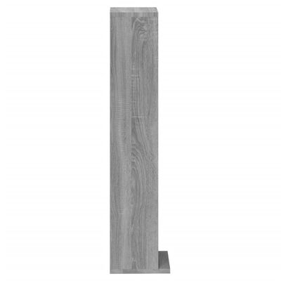 vidaXL Cd-kast 21x20x88 cm bewerkt hout grijs sonoma eikenkleurig