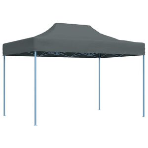 vidaXL Feesttenten 17 pcs Antraciet met Blauw Frame Oxford Stof