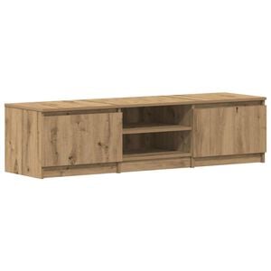 vidaXL Tv-meubel 140x40x36 cm bewerkt hout artisanaal eikenkleurig