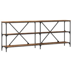 vidaXL Wandtafel Oudhout 200 x 30 x 75 cm Bewerkt hout