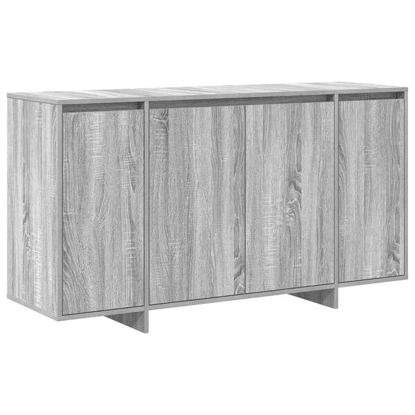 vidaXL Dressoir Grijs Sonoma 135 x 41 x 75 cm Bewerkt hout