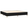 vidaXL Boxspring met matras en LED stof zwart 200x200 cm