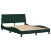 vidaXL Bedframe zonder matras "Hanko" 140x190 cm fluweel donkergroen