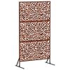 vidaXL Privacyscherm 100 x 50 x 180 cm weervast staal Roestkleurig