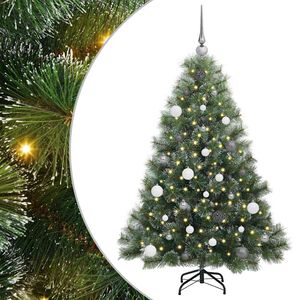 vidaXL Kunstkerstboom met 150 LED met standaard Groen 150 cm PE en PVC