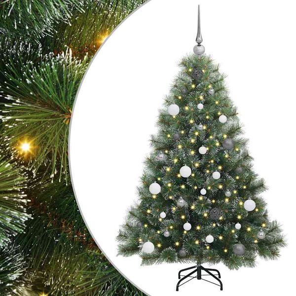 vidaXL Kunstkerstboom met 150 LED met standaard Groen 150 cm PE en PVC