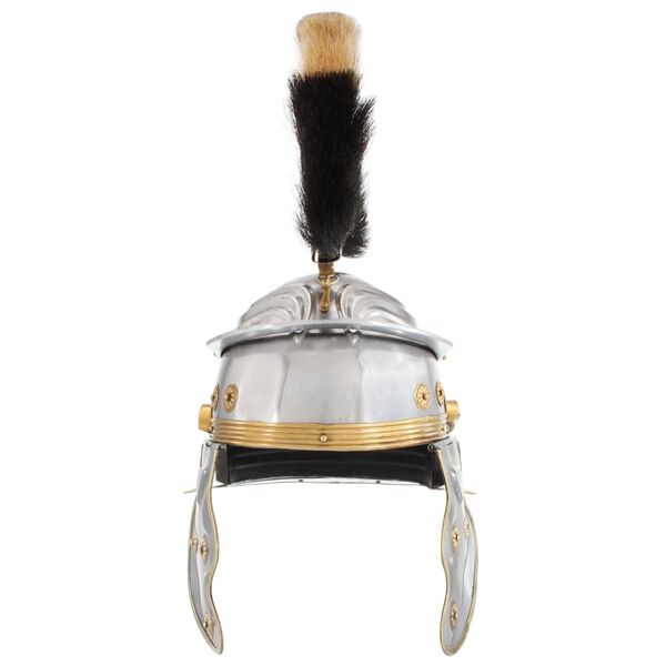 vidaXL Soldatenhelm Romeins replica LARP staal zilverkleurig