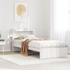 vidaXL Bedframe met hoofdeinde zonder matras 90x190 cm wit