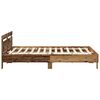 vidaXL Bedframe met hoofdeinde Oud hout 200 x 200 cm Bewerkt hout