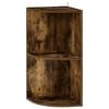 vidaXL Hoekplank 2-laags 41,5 x 41,5 x 72 cm Bewerkt hout