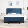 vidaXL Boxspringbed met matras met hoofdeinde Blauw 180 x 200 cm Stof