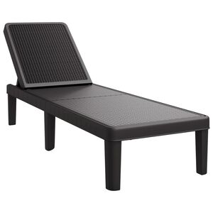 vidaXL Ligbed in 4 standen verstelbaar 155,5x57x28 cm polypropeen