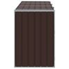 vidaXL Containerberging voor 3 containers 216x81x115 cm staal bruin