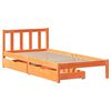 vidaXL Bedframe zonder matras massief grenenhout wasbruin 75x190 cm