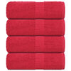 vidaXL Washandjes FROGN 4 st 30x30 cm 360 g/m&sup2; rood