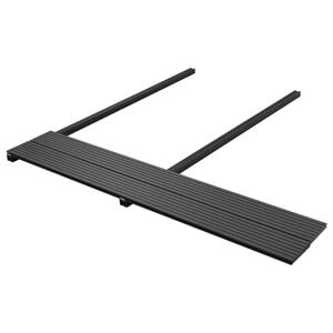 vidaXL Terras plank 16 st Zwart WPC
