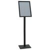 vidaXL Pedestal Posterstand Zwart a3 Aluminium en PVC