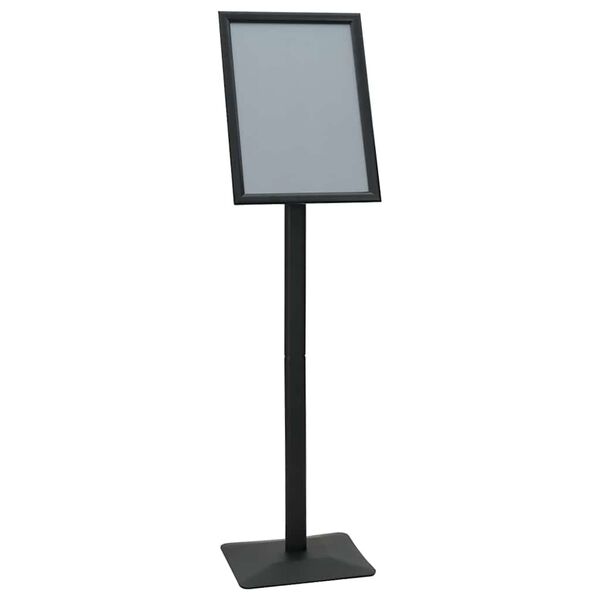 vidaXL Pedestal Posterstand Zwart a3 Aluminium en PVC