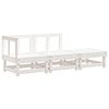 vidaXL Sectie Sofa Eenheden 3-zits Solid pine wood Wit grenenhout