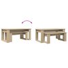 vidaXL Koffietafel Set 2 pcs Sonoma Eiken Bewerkt hout