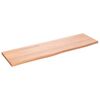 vidaXL Wandschap 100x30x2 cm behandeld massief eikenhout lichtbruin