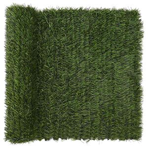 vidaXL Kunstmatige omheining Lichtgroen 1 x 4 m PVC en staal
