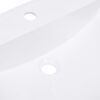 vidaXL Wastafel inbouw 800x460x130 mm SMC wit