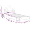 vidaXL Bedframe voor kinderen met hoofdbord Roze 80 x 200 cm Fluweel