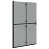 vidaXL Inloopdouchewand Zwart 120 x 6,5 x 190 cm