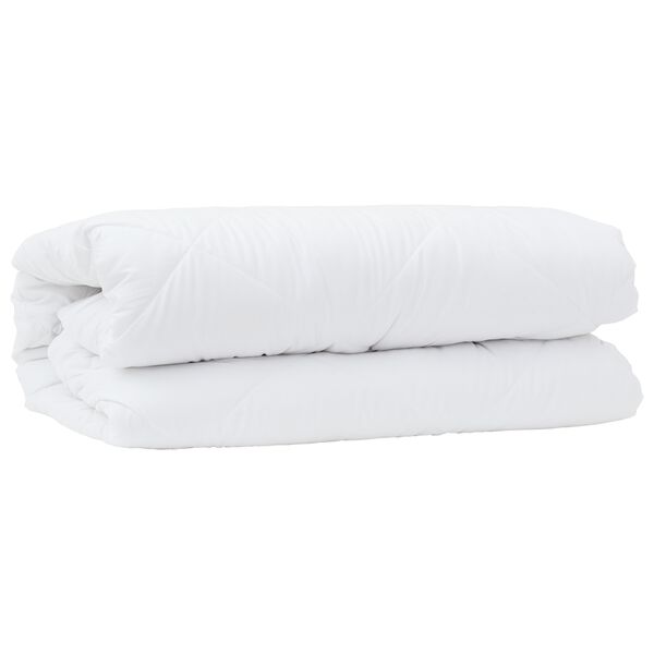 vidaXL Dekbed Set met kussen 2 pcs Wit Microfibre