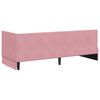 vidaXL Hoekbedframe met hoofdeinde Roze 80 cm x 200 cm Fluweel