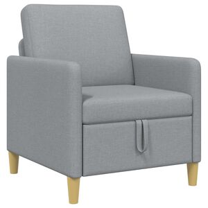 vidaXL Bank met opslag Lichtgrijs 72 x 78 x 87 cm Polyester