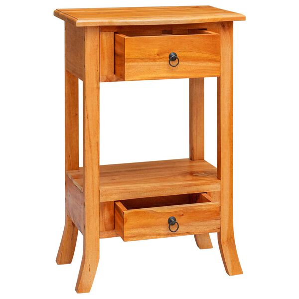 vidaXL Wandtafel Naturel 50,5 x 30 x 75,5 cm Massief Mahoniehout